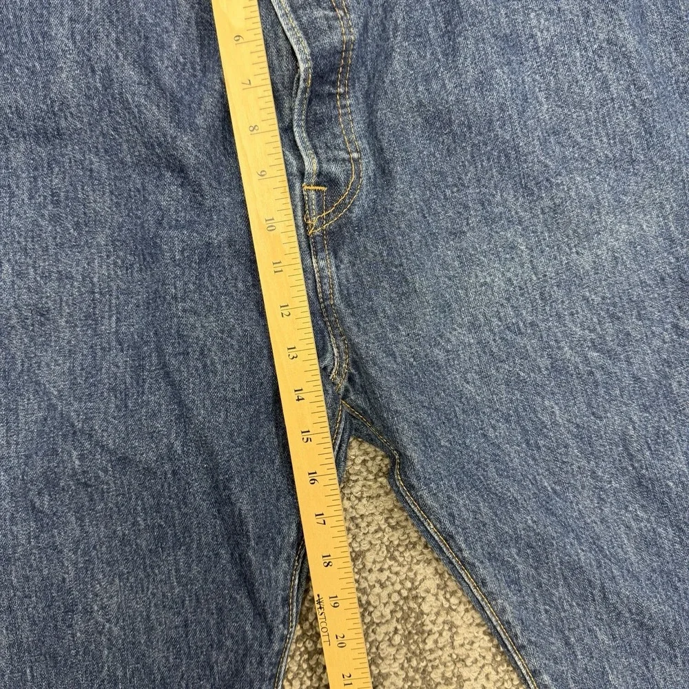 New Levis 501 Original Fit Mens Jeans 48x30 Medium Wash Blue Denim Big‎ & Tall